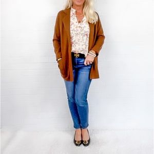 J. Crew Eloise Sweater Blazer - Brown - XS